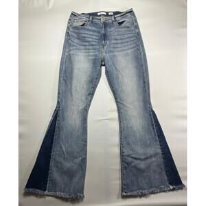Kancan Signature Women's Ultra High Rise Super Flare Denim Jeans - Size 32x33